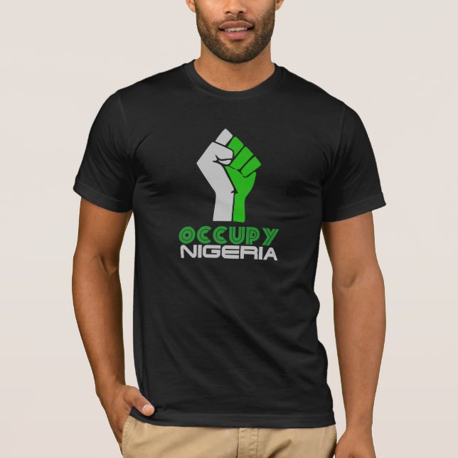 Camiseta Ocupe o Tshirt de Nigéria (Frente)