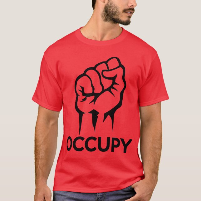 Camiseta Ocupe Wall Street - nós somos os 99% (Frente)