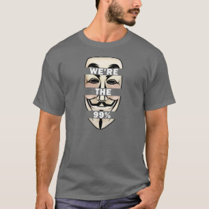 Camiseta OCUPE WALLSTREET: Anónimo NÓS somos os 99%!