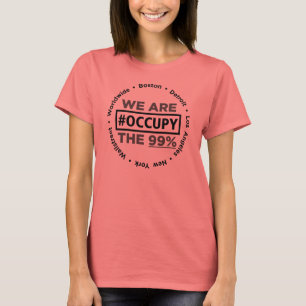 Camiseta Ocupe Wallstreet/no mundo inteiro t-shirt da