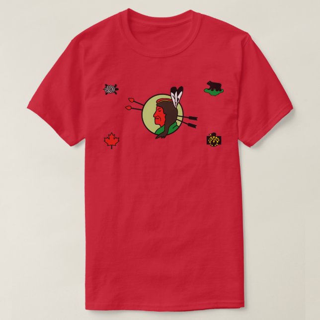 Camiseta Odanak First Nation Abenaki Flag Quebec Canada Abo (Frente do Design)