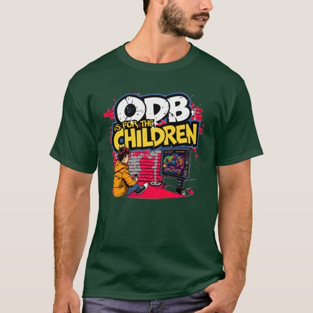 Camiseta ODB Is for the Children Retro Video Game OlDirtyBa (Frente)
