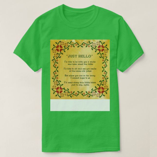 Camiseta Odd Casal, Olá (Frente do Design)