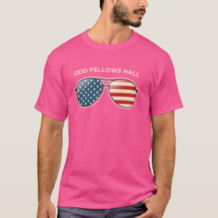 Camiseta Odd Fellows Hall, TN Vintage US Flag Sunglass