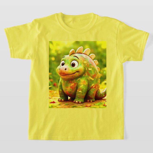 Camiseta OddFriends - Poster de Dino Chubby Engraçado (Postura )