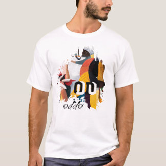 Camiseta ODDO Abstract Brush Art | Modern Colorful Expressi