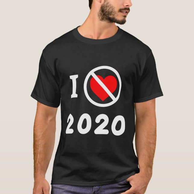 Camiseta Odeio 2020 Anos De Mas Pandêmica De Distância Soci (Frente)