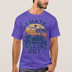 Camiseta Odeio arrancar o Capitão Moto do barco Retro