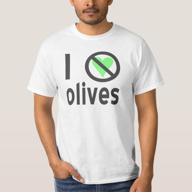 Camiseta Odeio Azeitonas (Preto) (Frente)