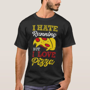 Camiseta Odeio Correr Mas Adoro Pizza