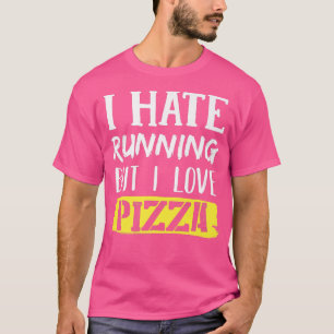 Camiseta Odeio Correr Mas Adoro Pizza Premium