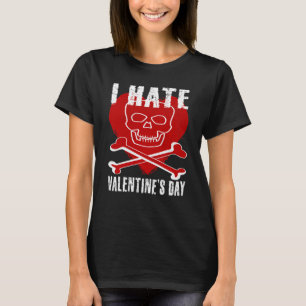 Camiseta Odeio Dia de os namorados Anti-Dia de os namorados