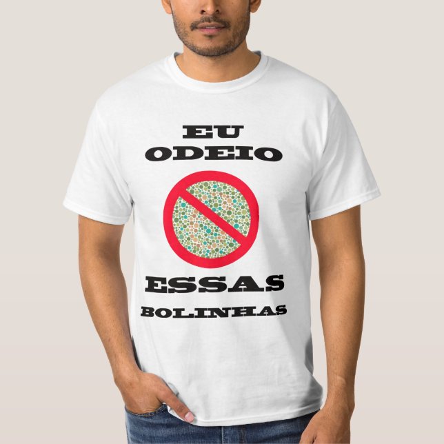 Camiseta Odeio essas Bolinhas (Frente)