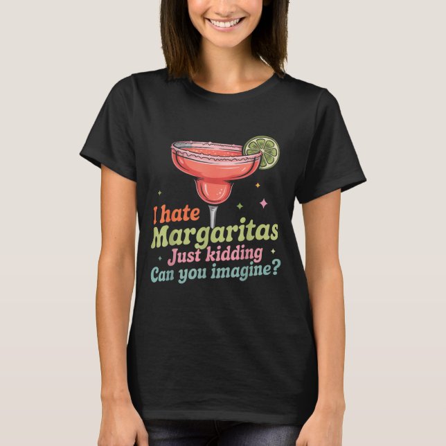 Camiseta Odeio margaridas cinco de maio verão pub bar (Frente)