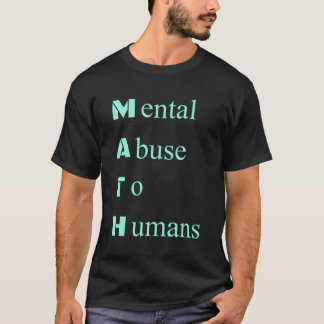 Camiseta Odeio Matemática Cheira Abuso Mental Trending Piad