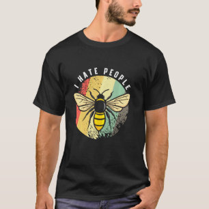 Camiseta Odeio Pessoas De Bebê Retro Vintage Beekeeper Mel 