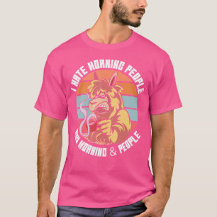 Camiseta Odeio Pessoas E Manhãs De Manhã E Pessoas