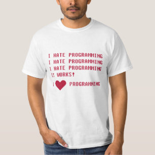 CAMISETA ODEIO PROGRAMAÇÃO