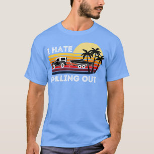 Camiseta Odeio Retirar o Retro Retron Barco Trailer B