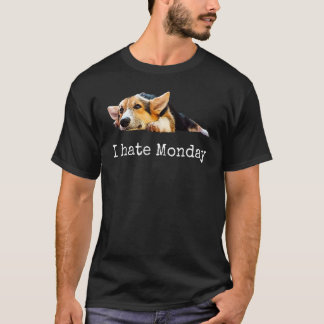 Camiseta Odeio Segunda Pembroke Welsh Corgi Cachor