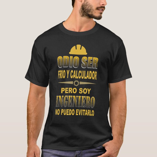 Camiseta Odeio ser frio e calculadora, mas sou um motor (Frente)