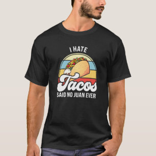 Camiseta Odeio tacos que nunca foram tacos Premium.