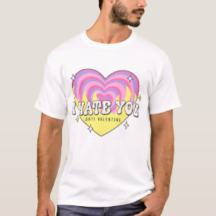Camiseta Odeio-Te Contra O Valentino