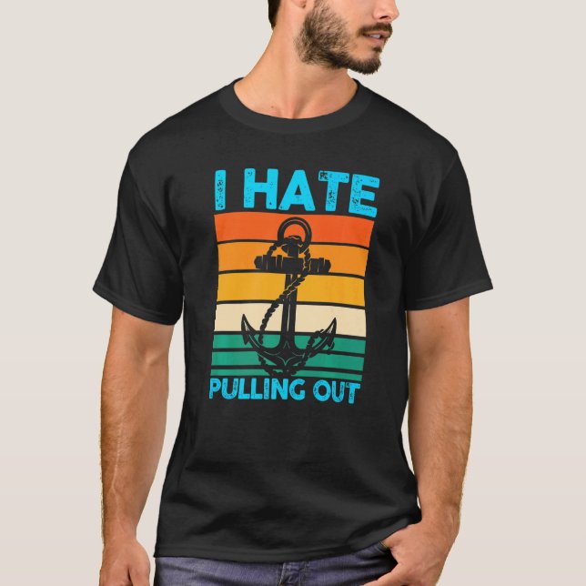 Camiseta Odeio Tirar Barco De Barco (Frente)
