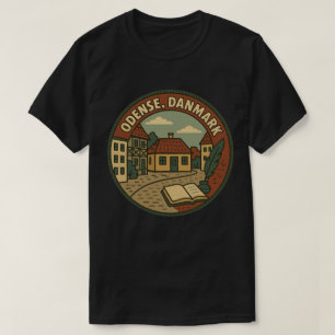 Camiseta Odense Dinamarca Literário