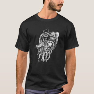 Camiseta Odin Motif Hoodie, Viking Deity, Warrior Rider Swo