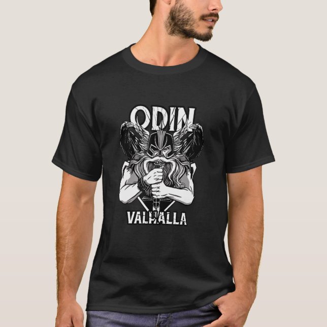 Camiseta Odin Old Norse God Valhalla (Frente)