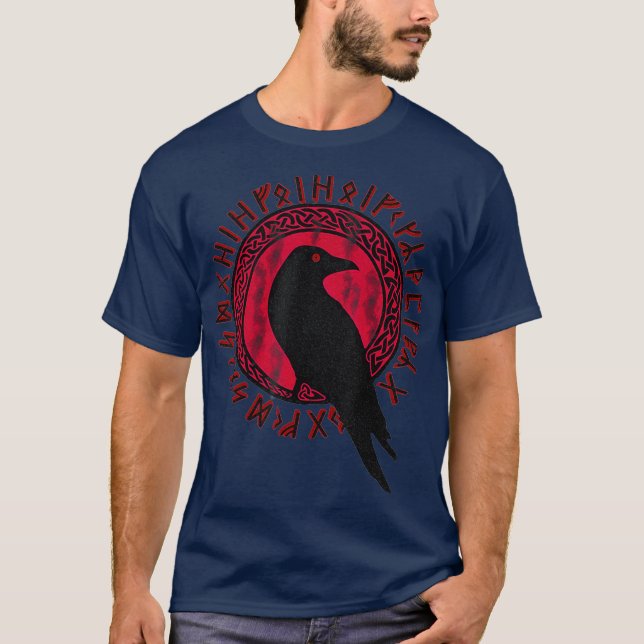 Camiseta Odin Ravens Huginn Muninn VEGVISIR T Vikings (Frente)
