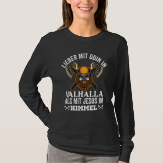 Camiseta Odin Valhalla Walhalla Götter Dizendo Ideia