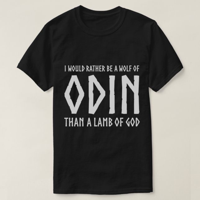 Camiseta Odin Viking God - Asatru Norse Mythology Viking Ho (Frente do Design)