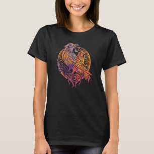 Camiseta Odins Raven Norse Mythology Viking Birds Celtic Kn