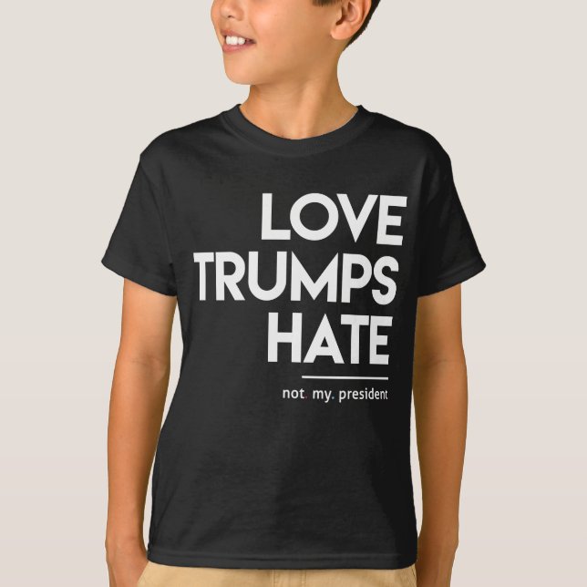 Camiseta Ódio dos trunfos do amor (não meu presidente) (Frente)