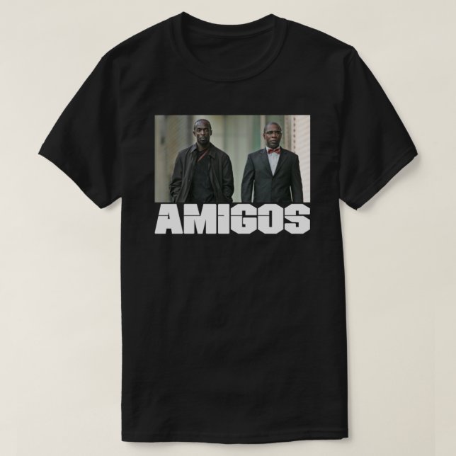 Camiseta ODNK - Omar Little &amp; Irmão Mouzone (O Fio) (Frente do Design)