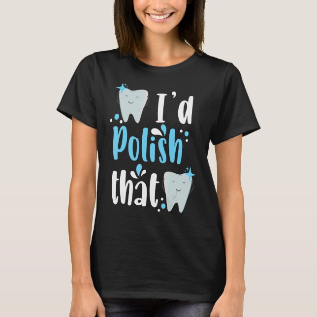 Camiseta odontologia de laboratório para laboratório dentár (Frente)