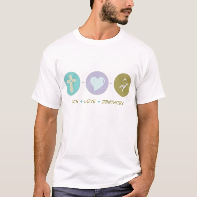Camiseta Odontologia do amor da fé (Frente)