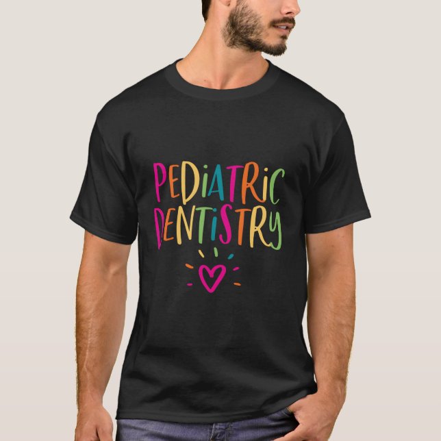 Camiseta Odontologia Pediátrica Para Dds De Dentista Da Equ (Frente)