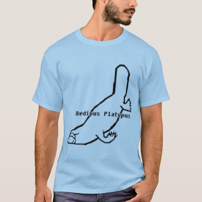 Camiseta Oedipus Platypus T perto: E.A. (Frente)