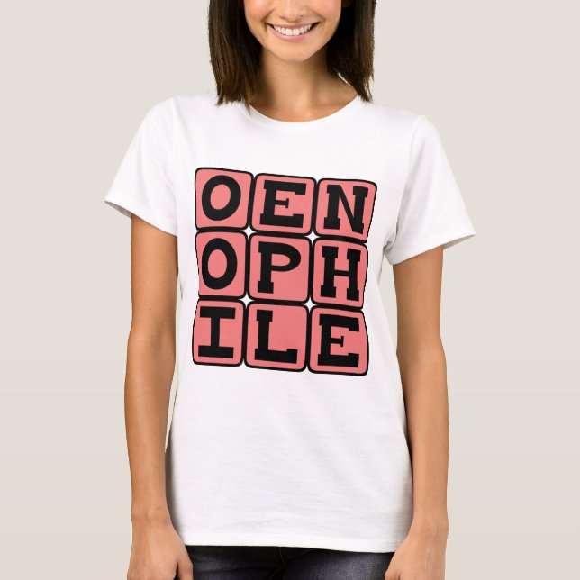 Camiseta Oenephile, Amante do Vinho (Frente)
