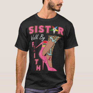 Camiseta OES SiStar Leopard Caminha Por Faith Cancer De Mam