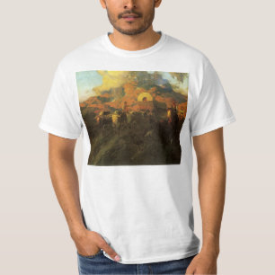 Camiseta Oeste Americano Antigo, Trilha Overland por Johnso