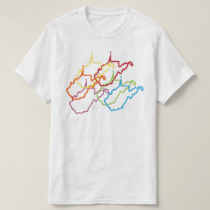 Camiseta oeste de virginia pride blur