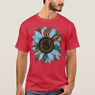 Camiseta Oeste do Sul Leopardo Tie Dye Sunflower