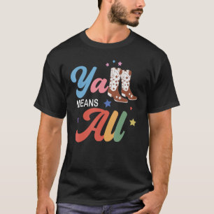 Camiseta Oeste LGBTQ Y todo Rainbow Lesbian Gay Ally Pride