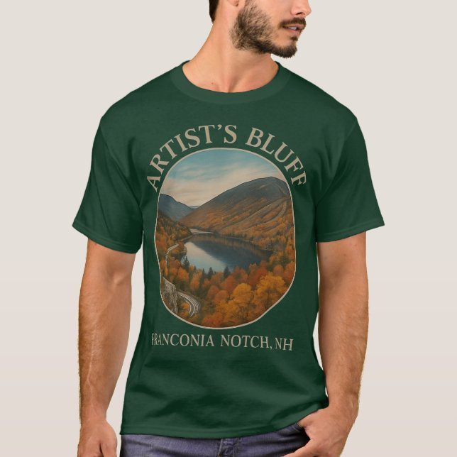 Camiseta of Artists Bluff Franconia Notch Fall Foliage New  (Frente)