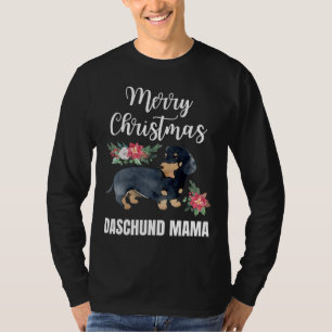 Camiseta Of Merry Christmas Dachshund Mama Happy Christmas 
