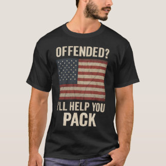 Camiseta Ofendido Eu Vou Ajudar Você a Embalar